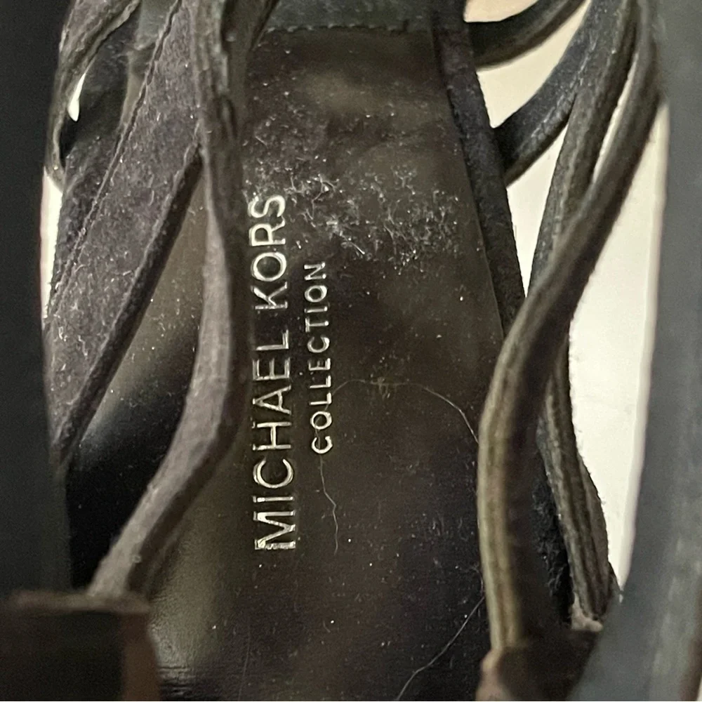 MICHEAL‎ KORS Collection Bardot Suede Stiletto Sandal Size 6.5